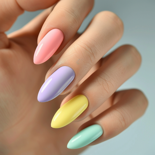 Simple DIY Pastel Nail Art at Home