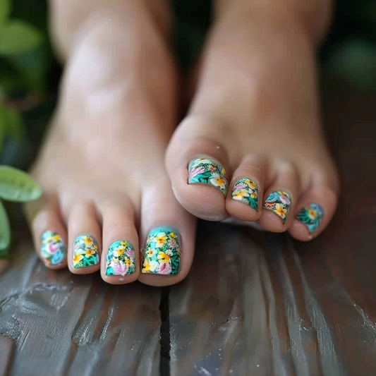 Simple DIY Toe Nail Art for Summer at Home