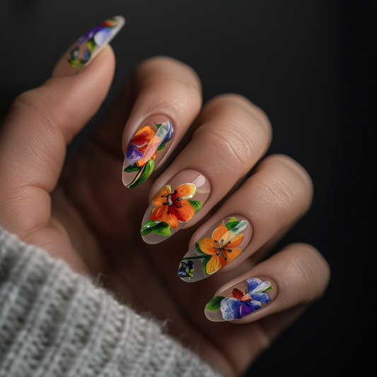 Simple DIY Fleur Delis Nail Art at Home